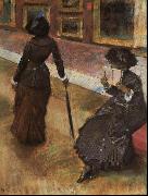 Edgar Degas Mary Cassatt at the Louvre Norge oil painting reproduction